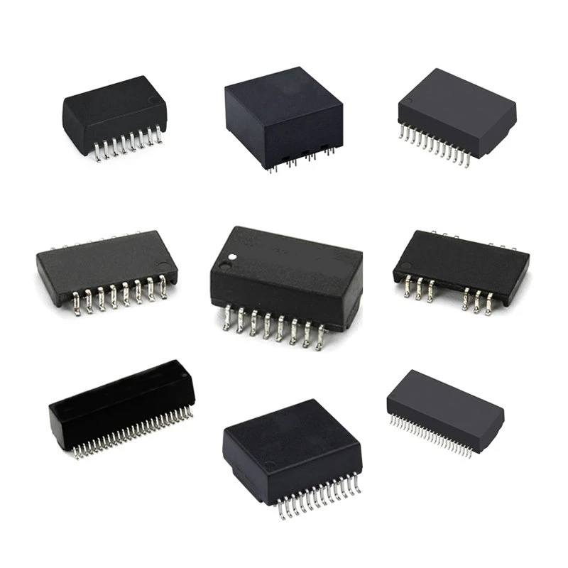 Ethernet Single Port Female Gigabit Electronic Components LAN DIP RJ45 Module Magnetic LAN Transformer