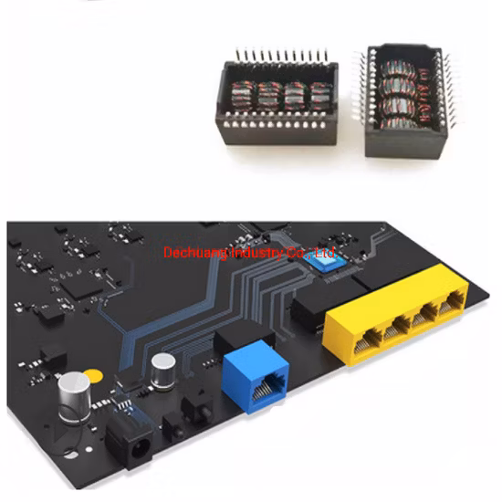 10/100/1000/2,5g/10g Base T Módulos de filtro DIP de puerto único Red Ethernet Control Transformadores de LAN eléctrica